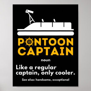 Poster Definição de Capitão de Pontão - Pontão de Barco E