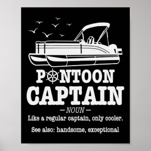 Poster Definição de Capitão de Pontão Vida de Barco Engra