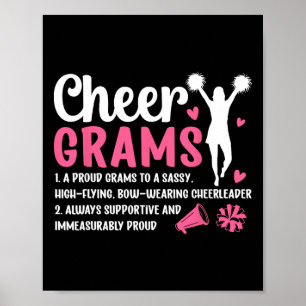 Poster Definição de Cheer Grams Gramas de um Grama de Che