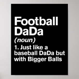 Poster Definição de Dada de Futebol Engraçado Dada Maior 