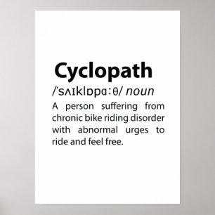 Poster Definição de Dicionário Cyclopath Funny