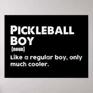 Poster Definição de Dicionário Engraçado do Pickleball Bo