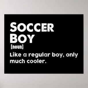 Poster Definição de Dicionário Engraçado do Soccer Boy