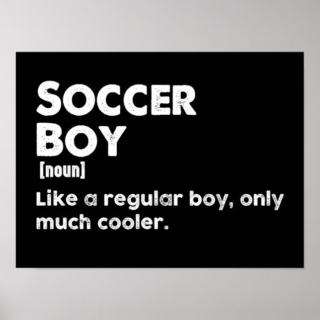Poster Definição de Dicionário Engraçado do Soccer Boy (Frente)