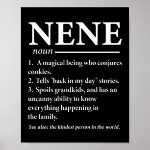 Poster Definição de Nene Avó Engraçada
