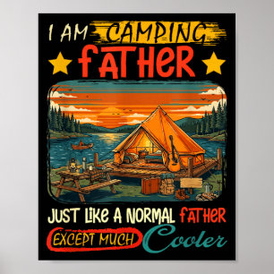 Poster Definição de pai camping muito mais legal dia dos