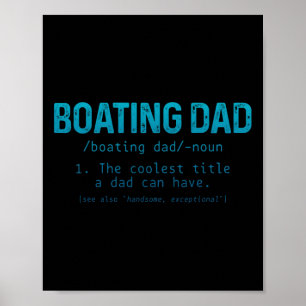 Poster Definição de Pai que Anda de Barco Capitão do Pont