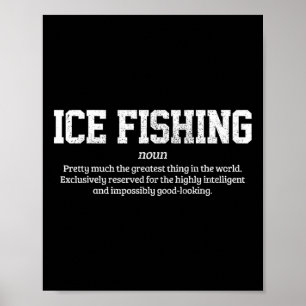 Poster Definição de Pesca no Gelo Presente Engraçado para