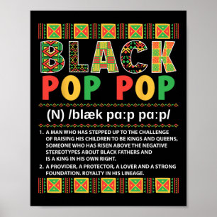 Poster Definição de Pop Pop Preto Criando Reis Provedor P