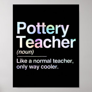 Poster Definição de Professor de Cerâmica Apenas Normal R
