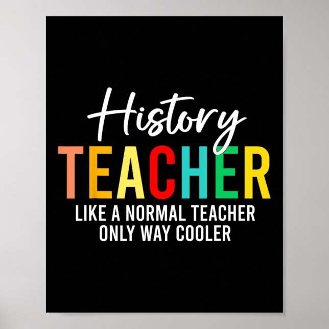 Poster Definição de Professor de História Engraçado de Vo (Frente)