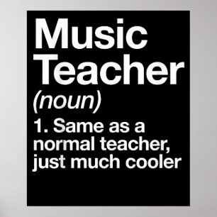 Poster Definição De Professor De Música De Volta À Escola