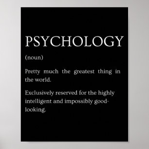Poster Definição de Psicologia - Sarcasmo Engraçado