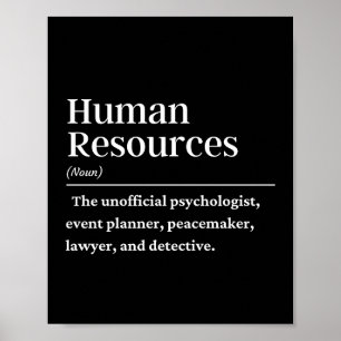Poster Definição de recursos humanos