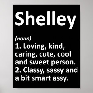 Poster Definição de Shelley D Aniversário Engraçado