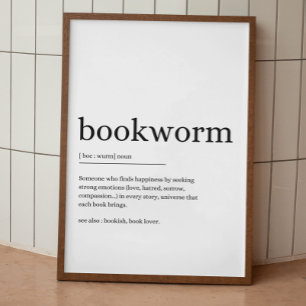 Poster Definição de worm de livros