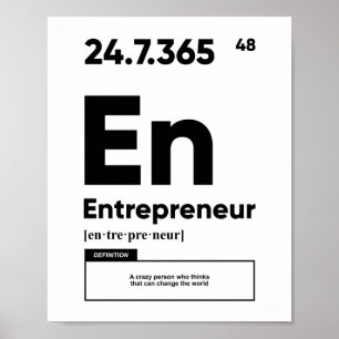 Poster Definição do empresário Motivação