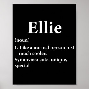 Poster Definição do Nome Ellie