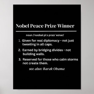 Poster Definição do Vencedor do Prêmio Nobel da Paz Obama