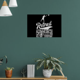 Poster Definição Engraçada de Aposentadoria Plano de Apos