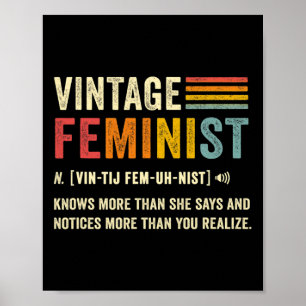 Poster Definição Feminista Sabe Mais Do Que Diz Retrospec