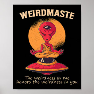 Poster Definição Mestre Estranho Monge Alien Ufo Yoga Med