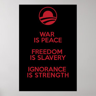 Poster Definições de Orwellian/Obamian