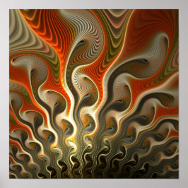 Pôster Definir chamas de Abstrato do Phasers