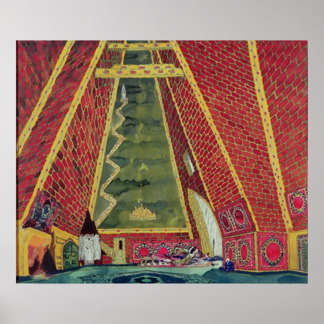 Poster Definir Design para 'Thamar', 1912 (Frente)