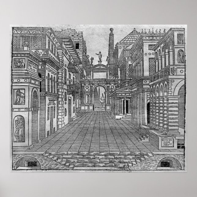 Pôster Definir design para uma cena trágica (Frente)