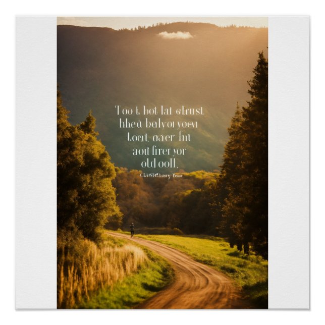 Pôster Definir Objetivos Limpos (Frente)