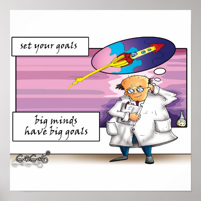 Poster Definir seus objetivos (Frente)