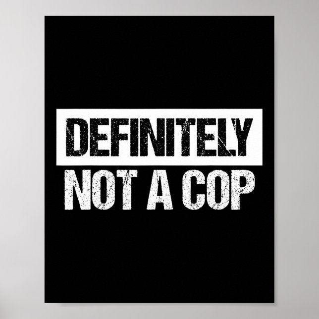 Poster Definitivamente Não É Uma Figurinha De Policial (Frente)