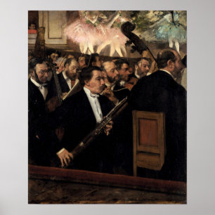 Poster Degas - A Orquestra Na Ópera