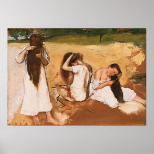 Poster Degas - As Mulheres Comendo O Cabelo