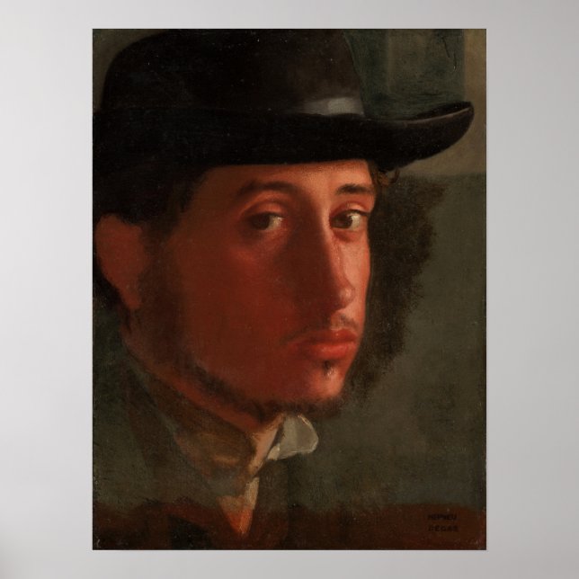 Poster Degas - Auto-Retrato (Frente)