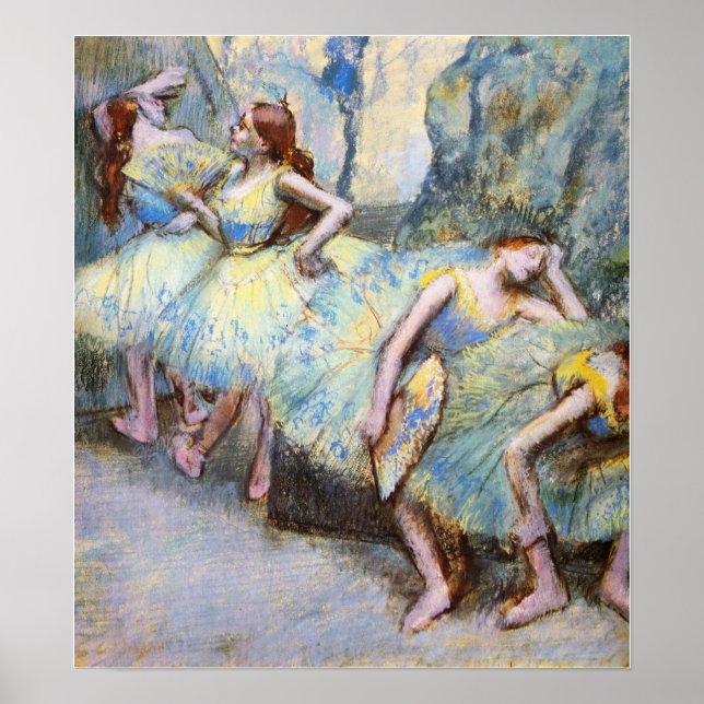 Poster Degas - Bailarinas nas Asas 1900 (Frente)