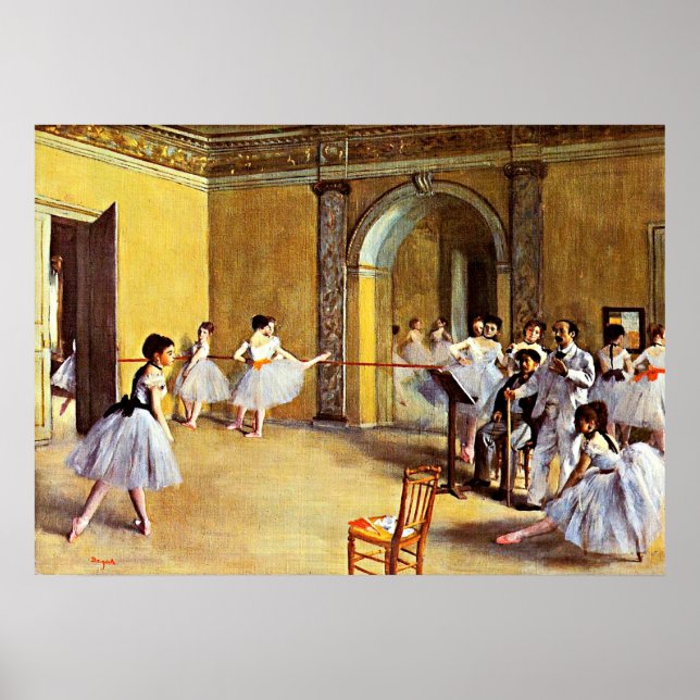 Poster Degas - Classe de dança (Frente)