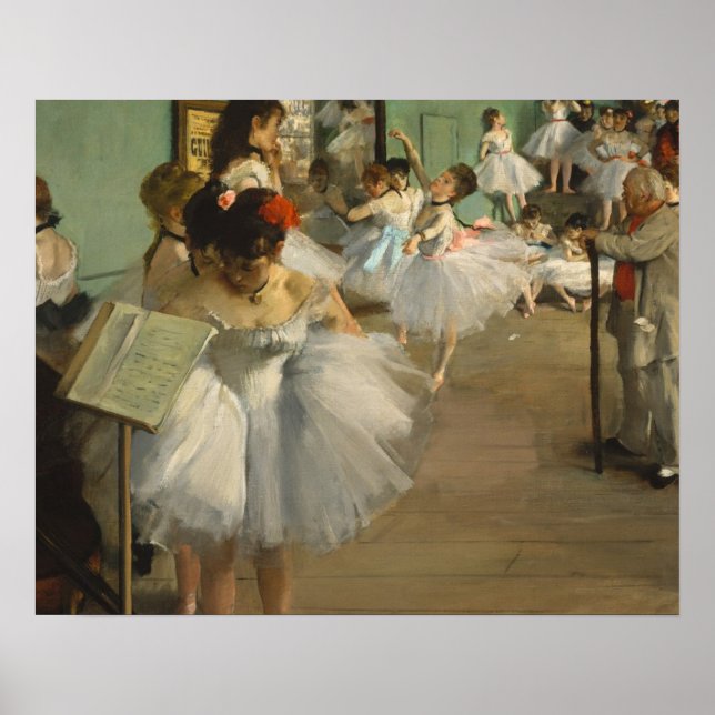 Pôster Degas Dançarinos de Balés de Dance Class (Frente)
