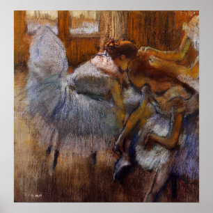 Poster Degas - Dançarinos Relaxando 1885