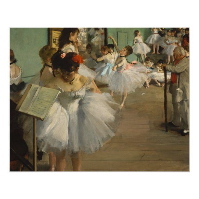 Pôster Degas Dance Class Balés Dancers Ballerina Art (Frente)