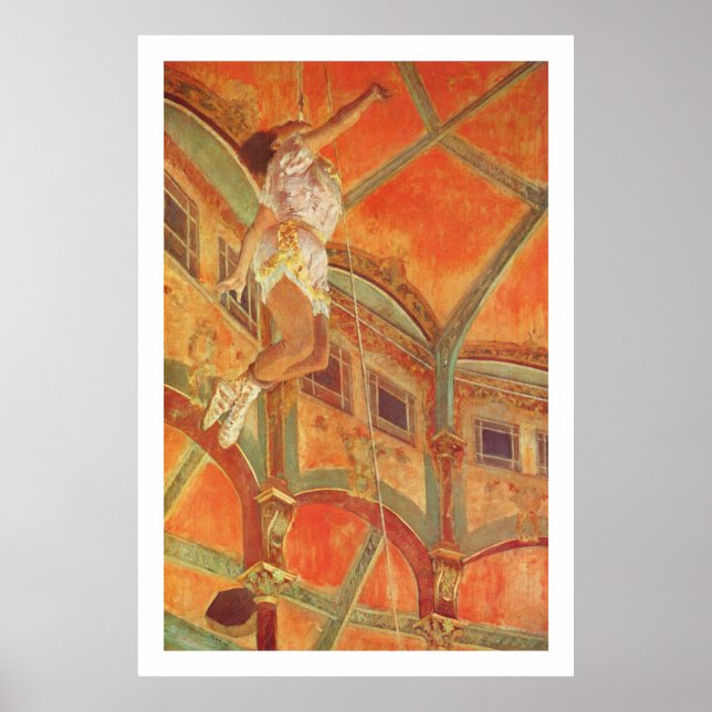 Poster Degas: Miss Lala no Cirque Fernando (Frente)