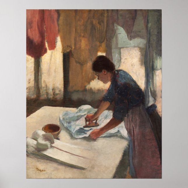 Poster Degas - Mulher Ironing (Frente)