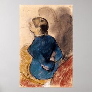 Poster Degas - Mulher Jovem De Azul