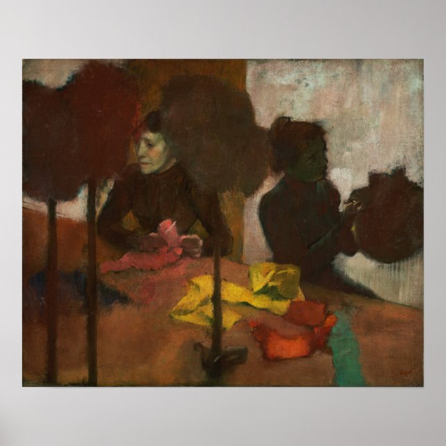 Poster Degas - Os Miliners (Frente)