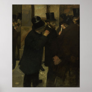 Poster Degas - Retratos Na Bolsa De Valores