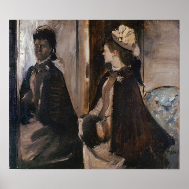 Poster Degas - Sra. Jeantaud No Espelho (Frente)