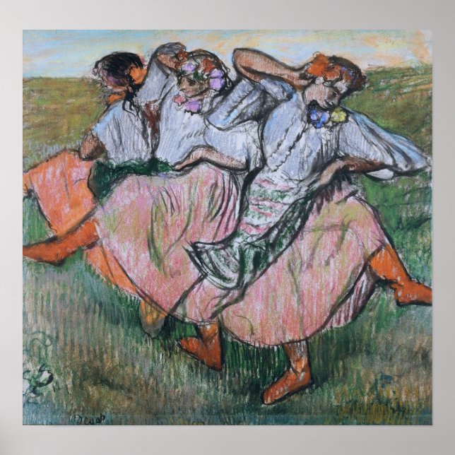 Poster Degas - Três Dançarinos Russos (Frente)