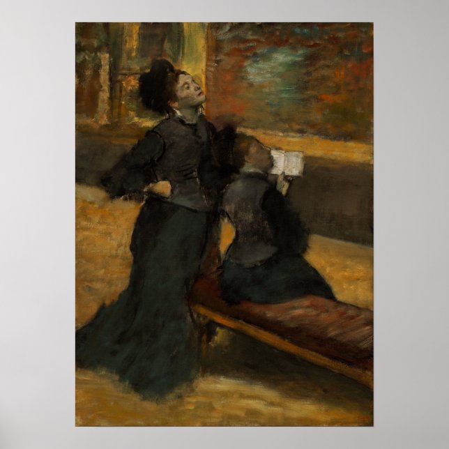 Poster Degas - Visita A Um Museu (Frente)
