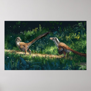 Poster Deinonychus Pair